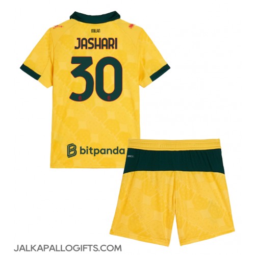 AC Milan Ardon Jashari #30 Kolmas Peliasu Lasten 2025-26 Lyhythihainen (+ Lyhyet housut)